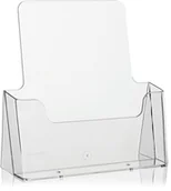 Pojemniki biurowe - VITAdisplays Stojak na prospekty/Stojak na ulotki firmy VITAdisplays (przezroczysty, DIN A4) NE-233 - miniaturka - grafika 1