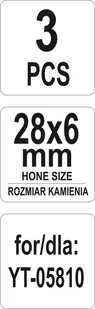 Yato KAMIENIE WYMIENNE DO HONOWNICY YT-05810 ROZMIAR 1-1/8"" YT-05815 YT-05815 - Narzędzia warsztatowe - miniaturka - grafika 3