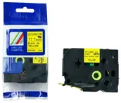 Taśmy do drukarek barwiące - Brother Aimotech Rurka koszulka) termokurczliwa zamiennik do 17.7mm/1.5m żółta czarny nadruk HSE-641 HSE641 - miniaturka - grafika 1