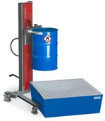 Wózki magazynowe - d 722 Dźwignik beczek uchwyt beczki 200-220l podwozie rozwarte wys podnoszenia 0-1320mm ATEX 72279798 72279798 - miniaturka - grafika 1