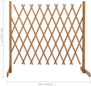 vidaxl Ogrodowy płot kratkowy, pomarańczowy, 180x100 cm, lita jodła 314828 - Ogrodzenia - miniaturka - grafika 7