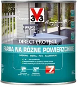 Farby do metalu - V33 Farba na różne powierzchnie Direct Protect kremowy satyna 0 75 l - miniaturka - grafika 1