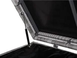 Beliani Skrzynia na poduchy rattanowa szara 158 x 63 cm MODENA - Pozostałe meble ogrodowe - miniaturka - grafika 8