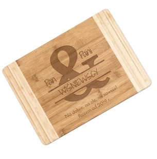 Murrano Deska bambusowa do krojenia z grawerem dla niego na imieniny DSK-BMB2-035 - Gadżety dla niej i dla niego - miniaturka - grafika 5