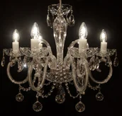 Lampy sufitowe - Elita bohemia Żyrandol kryształowy 6-ramienny - Bohemia L 129/6/06 N - miniaturka - grafika 1