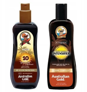 Australian Gold Spray Gel SPF10 +taning Intensifer - Balsamy i kremy do opalania - miniaturka - grafika 3