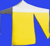Pawilony ogrodowe - Expodom Ściana boczna 4,5m z drzwiami, Żółty - miniaturka - grafika 1