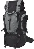 Plecaki - vidaXL vidaXL Plecak turystyczny XXL 75 L czarno-szary - miniaturka - grafika 1