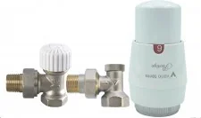 Vario Term Zestaw zaworów Standard Prestige biały, Typ zaworu: Prosty STGS0206C/FP - Akcesoria grzewcze - miniaturka - grafika 2