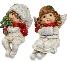 Pigmejka Figurka Aniołek PIGMEJKA, biała, 12x8x8 cm - Dekoracje domu - miniaturka - grafika 2