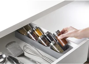 Joseph Joseph Organizer na słoiczki przypraw DrawerStore szary, 5x10x39,4 cm - Pojemniki na przyprawy - miniaturka - grafika 6