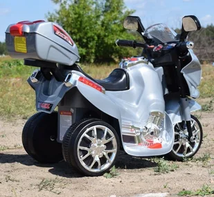 Super-Toys s Nowy motor,motorek B/ ST-C051 GB-C051-SREBRNY - Pojazdy elektryczne dla dzieci - miniaturka - grafika 6