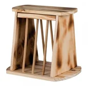 Akcesoria dla gryzoni - Duży paśnik drewniany na siano dla królika gryzoni - miniaturka - grafika 1