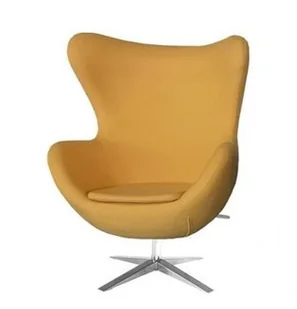 King Home Fotel szeroki 80x110x70cm Egg musztardowy HE-066.YELLOW.13 - Fotele - miniaturka - grafika 2