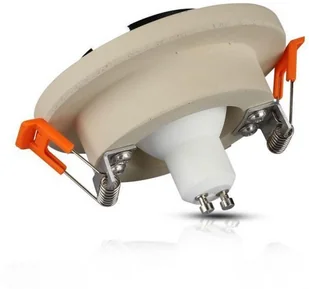 v-tac Oprawa Oczko V-TAC GIPS BETON GU10 Okrągła Wpuszczana Biały/Chrom VT-862 - Oprawy, klosze i abażury - miniaturka - grafika 4