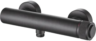 Laveo Volumo bateria prysznicowa ścienna czarna BAV740D - Baterie wannowe i prysznicowe - miniaturka - grafika 2