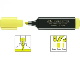 Faber-Castell 154807  Textmarker TEXTLINER 48, wielokrotnego napełniania, żółty 154807 - Zakreślacze - miniaturka - grafika 2