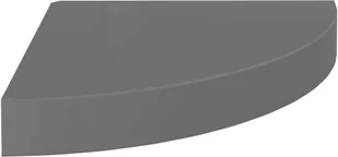 vidaXL vidaXL Narożne półki ścienne, 2 szt., połysk, szare, 25x25x3,8 cm, MDF - Półki do salonu - miniaturka - grafika 5