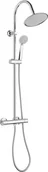 Zestawy prysznicowe - Deante Neo Fresh zestaw prysznicowy ścienny z deszczownicą chrom NB051K NBF051T - miniaturka - grafika 1