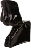 Krzesła - King Home Krzesło King Bath Her czarny połysk JH-072-1-HER.CZARNY - miniaturka - grafika 1