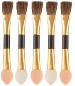 Pędzle do makijażu - INTER VION Zestaw dwustronnych pacynek do cieni 5szt 94365-uniw - miniaturka - grafika 1