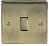 Listwy zasilające - BG Electrical BG elektryczne 1 Gang 2-drożny perła metalowa Niklowo włącznik światła nab12 - miniaturka - grafika 1