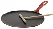 Patelnie - Le Creuset Patelnia do naleśników wiśniowa średnica: 27 cm 20136270600460 - miniaturka - grafika 1
