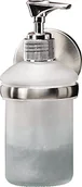 Dozowniki papieru i mydła dla firm - FACKELMANN Fackelmann 86965 dozownik mydła ze szkła, około 7 x 16 x 12 cm, powierzchnia o wyglądzie szczotkowanej stali nierdzewnej 86965 - miniaturka - grafika 1