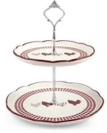 Tace i patery - Home Etażerka  Country 2stoeckig, metalowe, czerwony/kość słoniowa 8547800 - miniaturka - grafika 1