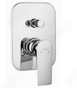 Baterie podtynkowe - Ferro Algeo Square bateria natryskowa podtynkowa chrom BAQ11A BAQ11A - miniaturka - grafika 1