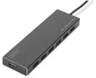 Huby USB - Digitus Hub USB 3.0/Koncentrator 7xUSB 3.0 SuperSpeed aktywny aluminium AKDGUBH00170 - miniaturka - grafika 1