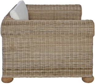 vidaXL 2-częściowy zestaw wypoczynkowy z poduszkami, naturalny rattan - Komplety wypoczynkowe - miniaturka - grafika 6
