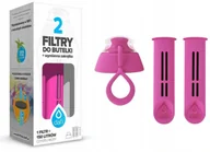 Uzdatniacze wody - DAFI Filtr do butelki 2szt.) + nakrętka Różowy - miniaturka - grafika 1