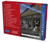 Pozostałe oświetlenie - Konstsmide 2736 802 diod LED sople lodu kurtyna świetlna/na zewnątrz (IP44)/32 czop/48 Amber/zewnętrzny transformator 24 V/biały kabel 2736-802 - miniaturka - grafika 1