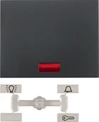 Gniazdka elektryczne - Berker K1 antracyt klawisz pojedynczy podświetlany B_14157006 - miniaturka - grafika 1