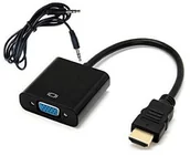 Adaptery i przejściówki - Mobilari ADAPTER PRZEJŚCIÓWKA KONWERTER Z HDMI NA VGA+AUDIO M555006 M555006 - miniaturka - grafika 1