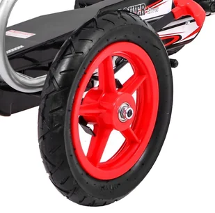 Gokart Na Pedały Full Ahead AIR Czerwony - Jeździki dla dzieci - miniaturka - grafika 10