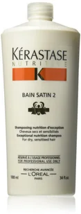 Kerastase Nutritive Bain Satin 2 Dry and Sensitised Hair  Szampon Do włosów suchych i wrażliwych 1000ml - Szampony do włosów - miniaturka - grafika 2