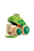 Zabawki interaktywne dla dzieci - HaPe Żaba do ciągnięcia 5O38F0 5O38F0 SAM One size - miniaturka - grafika 1
