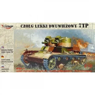 Mirage Hobby czołgi Lekki 7TP Dwuwieżowy 726002 - Modele do sklejania - miniaturka - grafika 3