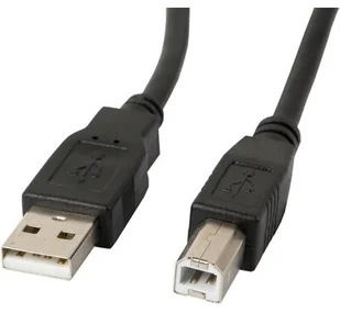 LANBERG Kabel USB 2.0 Lanberg AM-BM Ferryt 0,5m czarny CA-USBA-11CC-0005-BK - Kable USB - miniaturka - grafika 2