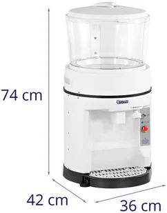 Royal Catering Kruszarka do lodu 400 W 320 obr./min 8 l bezstopniowa regulacja RCIS-1002 - Inne urządzenia gastronomiczne - miniaturka - grafika 6