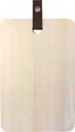 Deski do krojenia - NoName Deska do krojenia deska do krojenia 30 x 20 drewno/skóra brąz twm_823279 - miniaturka - grafika 1