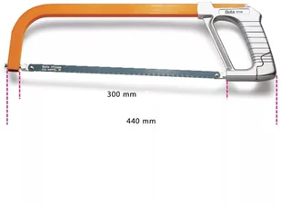 Beta Tools Piłka do metalu 1726, stalowa, 017260001 - Piły ręczne - miniaturka - grafika 2