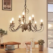 Lampy sufitowe - Lampenwelt yrandol CALEB w stylu dworkowym, 9-pkt. - miniaturka - grafika 1