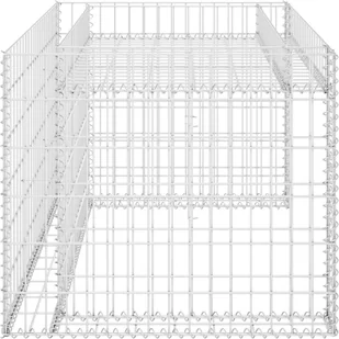 Vida Podwyższona donica gabionowa drut stalowy 110x80x60 cm V-145655 - Donice - miniaturka - grafika 5