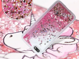 Huawei Etui liquid glitter Y5 Y5 Prime 2018 brokat różowy 414 - Etui i futerały do telefonów - miniaturka - grafika 3