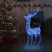 Oświetlenie świąteczne - VidaXL Lumarko Świąteczny renifer, akryl, 250 LED, 180 cm, niebieski 329787 VidaXL - miniaturka - grafika 1
