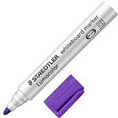 Markery do tablic - Staedtler 351  6 Lumocolor Whiteboard Marker końcówka okrągła, 2 MM, 10 sztuki, fioletowy 351-6 - miniaturka - grafika 1