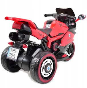 Super-Toys DUŻY MOTOR ŚCIGACZ STRONG 2 EXCLUSIVE/518 DLX-518-CZERWONY - Pojazdy elektryczne dla dzieci - miniaturka - grafika 6